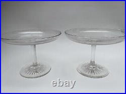 Antique Glass Tazzas Rare Set Of 4 Early Victorian Or Late Georgian Hand Blown Antique Glass Tazzas Rare Set Of 4 Early Victorian Or Late Georgian Hand Blown