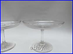 Antique Glass Tazzas Rare Set Of 4 Early Victorian Or Late Georgian Hand Blown Antique Glass Tazzas Rare Set Of 4 Early Victorian Or Late Georgian Hand Blown
