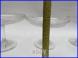 Antique Glass Tazzas Rare Set Of 4 Early Victorian Or Late Georgian Hand Blown Antique Glass Tazzas Rare Set Of 4 Early Victorian Or Late Georgian Hand Blown