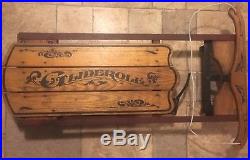 Antique Gliderole Roller Sled Early 1900's VERY RARE! Great Graphics