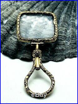 Antique Gold Cased Georgian Magnifying Pendant Rare Collectable Early 1800s
