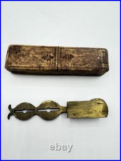 Antique Harrisons Improved Sovereign Balance With Original Branded Box Rare