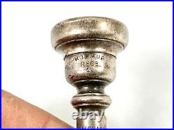 Antique Hawkes & Son Kosikup Mouthpiece Silver-Plated, Early 1900s Rare Design Antique Hawkes & Son Kosikup Mouthpiece Silver-Plated, Early 1900s Rare Design