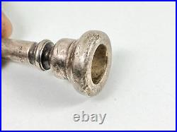Antique Hawkes & Son Kosikup Mouthpiece Silver-Plated, Early 1900s Rare Design Antique Hawkes & Son Kosikup Mouthpiece Silver-Plated, Early 1900s Rare Design