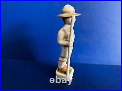 Antique Herend Porcelain Handpainted Rare Boyscout Figurine From 1930