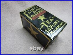 Antique J G Flint Tea Tin Early And Rare