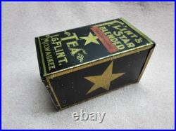 Antique J G Flint Tea Tin Early And Rare