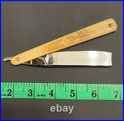 Antique Late 1700's Early1800's GR Razor Beautiful Scale Very Rare