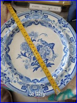 Antique Mason's Blue Pheasants Ironstone Plate 9¾ c1815-25 RARE Early Mark