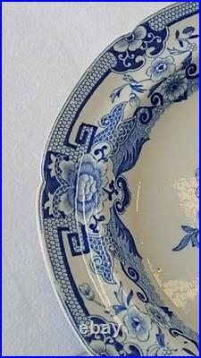 Antique Mason's Blue Pheasants Ironstone Plate 9¾ c1815-25 RARE Early Mark
