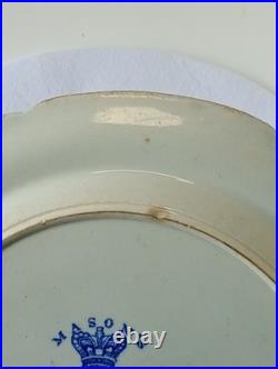 Antique Mason's Blue Pheasants Ironstone Plate 9¾ c1815-25 RARE Early Mark