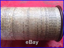 Antique McFarlane Calculating Cylinder Rare Early Calculator 1830 Museum Piece