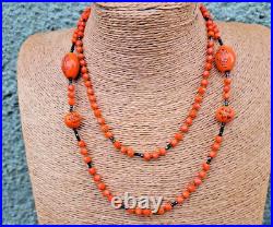 Antique NEIGER Bohemia Necklace CHINOISE, SUPER RARE EARLY CREATION 1900'S, 92cm Antique NEIGER Bohemia Necklace CHINOISE, SUPER RARE EARLY CREATION 1900'S, 92cm