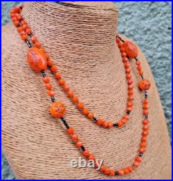 Antique NEIGER Bohemia Necklace CHINOISE, SUPER RARE EARLY CREATION 1900'S, 92cm Antique NEIGER Bohemia Necklace CHINOISE, SUPER RARE EARLY CREATION 1900'S, 92cm