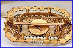Antique NEIGER Brooch, SUPER RARE GALALITH, Czech Early 1900's 5 cm x 3.7cm