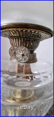 Antique Oil Lamp with Rare Double Burner Late 19th / Early 20th Century