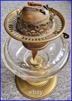 Antique Oil Lamp with Rare Double Burner Late 19th / Early 20th Century