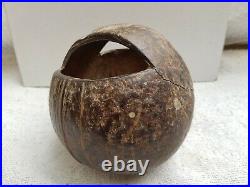 Antique Old Early Rare Original Coco-De-Mer Seed Islamic Priest's Bowl Kamandal