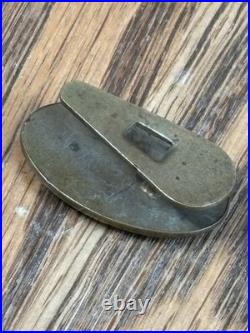 Antique Original RARE Celluloid Early Motorcycle Racer Graphic Lapel Cap Pin Oil