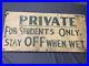 Antique_Original_RARE_Green_Early_Sports_Tennis_Court_Painted_Wood_Sign_Stay_Off_01_sxot