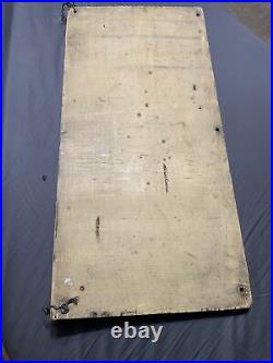 Antique Original RARE Green Early Sports Tennis Court Painted Wood Sign Stay Off