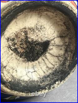 Antique Ottoman Iznik ware vase late 19th C Early 20th Century Rare