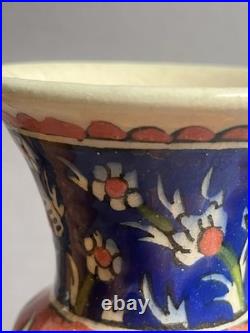 Antique Ottoman Iznik ware vase late 19th C Early 20th Century Rare