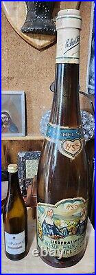 Antique Oversized Shop Display Advertising Bottle Early Blue Nun Wine Very Rare Antique Oversized Shop Display Advertising Bottle Early Blue Nun Wine Very Rare
