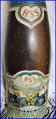 Antique Oversized Shop Display Advertising Bottle Early Blue Nun Wine Very Rare Antique Oversized Shop Display Advertising Bottle Early Blue Nun Wine Very Rare