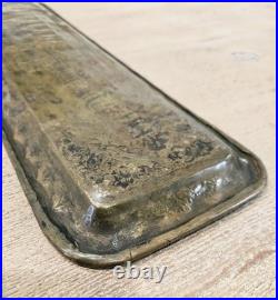 Antique Persian Hand Engraved Brass Art Tray of Khaju Bridge (Rare) Antique Persian Hand Engraved Brass Art Tray of Khaju Bridge (Rare)