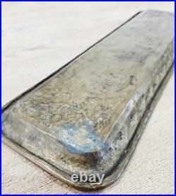 Antique Persian Hand Engraved Brass Art Tray of Khaju Bridge (Rare)