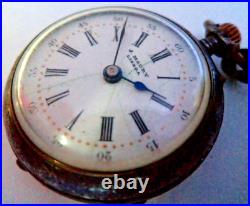 Antique Pocket Watch Rare Early Victorian 1900 By J. Maury Lisboa