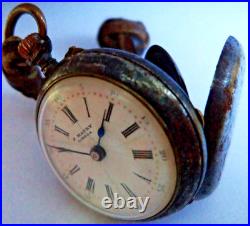 Antique Pocket Watch Rare Early Victorian 1900 By J. Maury Lisboa