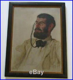Antique Portrait Painting Early Joseph Cummings Chase New York Maine Rare Old