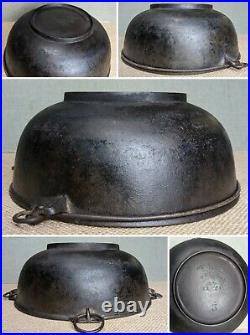 Antique Pre-griswold'erie' Scotch Bowl No. 3 Cast Iron Pot USA Euc Early Rare