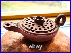 Antique RARE EARLY WEDGWOOD Candle Lantern Broken & Repaired Signed WITH Z