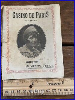Antique Rare Early 1900's CASINO DE PARIS Official Theater Program MISTINGUETT