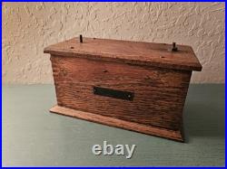 Antique & Rare Early 20th Century Marconi Wireless Transmitter In Oak Case