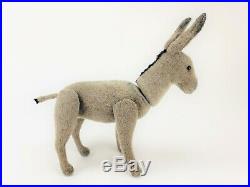 Antique Rare Early Jointed Steiff Donkey ca1905