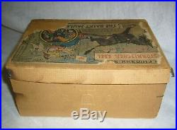 Antique Rare Early Lehmann Balky Mule In Box With Original Paper Instructions