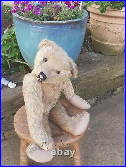 Antique Rare Early Long Limbs Mohair Jointed Teddy Bear Possibly Struntz