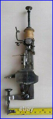 Antique Rare Early Plunger Moldacot Model Portable Pocket Sewing Machine