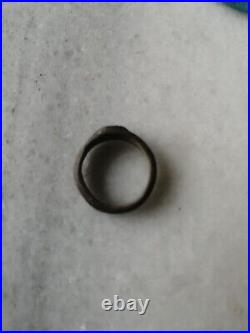 Antique Rare Early Pre\ Georgian Bronze Occult Signet Ring US-5