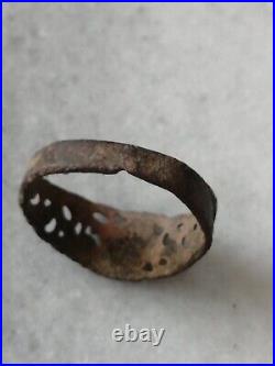 Antique Rare Early Pre\ Georgian Bronze Occult Signet Ring US-9,5