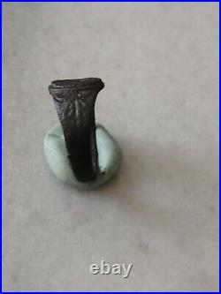 Antique Rare Early Pre\ Georgian Bronze Signet, Seal Ring US-7,5
