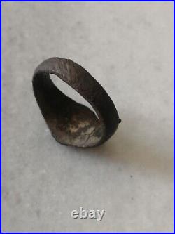 Antique Rare Early Pre\ Georgian Bronze Signet, Seal Ring US-7,5
