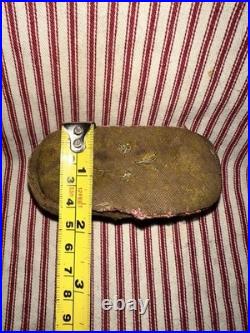 Antique Rare Early School Girl Sewing Pouch