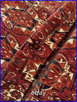 Antique Rare Early Turkmen all Wool Tribal Rug 1'3 x 4'0 @ new listing