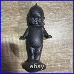 Antique Rare Kewpie Door Stop Solid form Cast Iron Early 19th Century