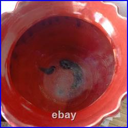 Antique. Rare. Majolica Glazed Jardiniere Planter